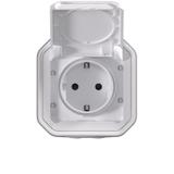 NOWE PLEXO - GN. SCHUKO 2P+Z ZACISKI ŚRUB KOMPLET NATYNKOWY 16A-250V BIAŁE 069771L LEGRAND