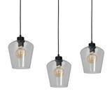 Milagro lampa wisząca Santiago Clear 3xE27 czarna MLP6608