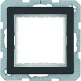 BERKER Q.x Zestaw adaptacyjny do modułów systo 45x45mm antracyt aksamit lakierowana 14406086 HAGER