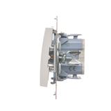 Simon 54 Przycisk dzwonek biały