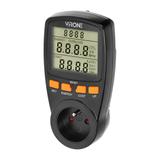 Jednotaryfowy watomierz kalkulator energii z wyświetlaczem LCD jedna taryfa wbudowany akumulator EM-