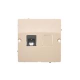 Simon Basic Gniazdo telefoniczne RJ11 Montaż gniazda na wkręty do puszki beż