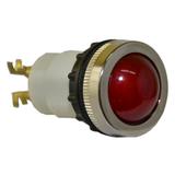 Lampka D22MS 24V-230V metalowa czerwona