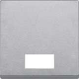 Merten, System M, klawisz pojedynczy z dużym okienkiem, aluminium