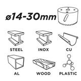 Adapter do otwornic bi-metalowych 14-30 mm