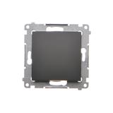 Simon 54 Przycisk pojedynczy zwierny bez piktogramu 16A z. śrub. czarny