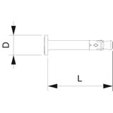 N-K 6-5-10/44, Kotwa wbijana 6x44