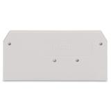 ścianka końcowa jasnoszara