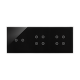 Simon 54 Touch Panel dotykowy S54 Touch 3 moduły 2 pola dotykowe poziome + 4 pola dotykowe + 4 pola dotykowe zastygła lawa DSTR3244/73 KONTAKT