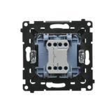 Simon 55 Przycisk zwierny /dzwonek/ szybkozłączka Czarny mat