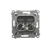 Simon 54 Gniazdo komputerowe podwójn