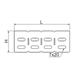 LKJH50 ŁĄCZNIK KĄTOWY DO KORYTKA 1,0 MM