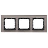SONATA Ramka potrójna - kolor szare szkło
