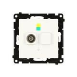 Simon 55 Gniazdo ekwipotencjalne pojedyncze Biały mat