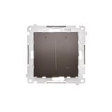 Simon 54 GO Ściemniacz do żarówek LED-owych, 230 V [Wi-Fi] brąz mat DESL1W.01/46 KONTAKT