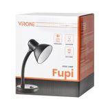 FUPI, lampa biurkowa, 40W, E27, stal + tworzywo, biała DL-4/W ORNO