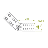 LGSUTH100 Łącznik przegubowy 3,0 mm