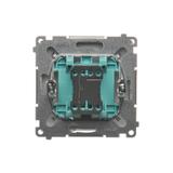 Simon Basic Przycisk światło 16A z. śrub. stal inox