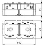 71GD13, Puszka instalacyjna Modul 45, podwójna