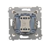 Simon 54 Przycisk „dzwonek” z podświetleniem LED 10A 250V szybkozłączka kremowy DD1L.01/41 KONTAKT
