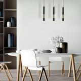 Milagro lampa wisząca Dallas 3xGU10 czarno/złota MLP6547