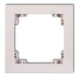 DECO Ramka pojedyncza z tworzywa DECO Pastel Matt pudrowy róż 40DR-1 KARLIK