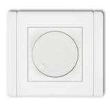 FLEXI Elektroniczny regulator oświetlenia przyciskowo-obrotowy do lamp LED biały