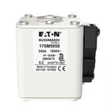 FUSE 550A 1000V 2BKN/75 AR UR Wkładka szybka 550A AC 1000V rozmiar 2 59x77x75 mm aR IEC UL 170M5958