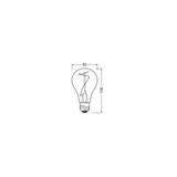 Lampa LED Vintage 1906 LED CL A Filament szkło przezroczyste SMOKE non-dim 3,4W/818 E27