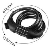 Zapięcie rowerowe, linka na kod