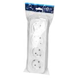 Gniazdo poczwórne natynkowy ToDo 2P+Z Schuko IP20, 16A, 230V AC, 16A, 230V AC, biały OR-OE-7210(GS)/W ORNO