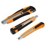 Noże z ostrzem łamanym + ostrza, zestaw 26 sztuk