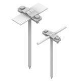 Uchwyt wb.na drut Z-Śruba, L=25 cm, B-30mm/OG/