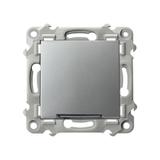 SZAFIR Łącznik zwierny z podświetleniem niebieskim - kolor srebro