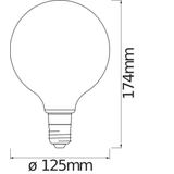 Lampa LED SMART+ ZB CL Globe125 Gold DIM 52 yes 6W/824 E27