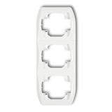 TREND Ramka pionowa potrójna biała