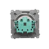 Simon Basic Gniazdo wtyczkowe bez uziemienia z przesłonami torów prądowych 16A 250V zaciski śrubowe satynowy BMG1Z.01/29 BMG1z.01/29 KONTAKT