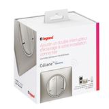 CELIANE WITH NETATMO - ŁĄCZNIK BEZPRZEWODOWY OŚWIETLENIA I GNIAZD ŚWIECZNIKOWY TYTANOWY, Legrand