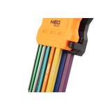 Klucze sześciokątne 1.5-10 mm, zestaw 9 szt.