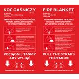 Koc gaśniczy szklany 1,2x1,8m