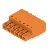 BCF 3.81/06/180 SN OR BX Wtyk PCB (złącze wiązki), listwa z gniazdami, 3.81 mm, Liczba biegunów: 6, PUSH IN, złącze sprężynowe /50szt./ 1969130000 WEIDMÜLLER