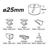 Otwornica bi-metalowa 25 mm