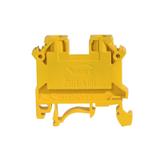 ZSG1-4.0Nz ,  Złączka szynowa gwintowa, seria NOWA, 4,0 mm2, TS 32,35, 1 tor, żółty