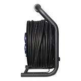 Przedłużacz bębnowy profesjonalny IP44, 4 gniazda 2P+Z (Schuko), kabel gumowy olejoodporny, H07RN-F