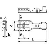 Nasuwka przewodowa nieizolowana /opk=100szt./ MS_6,3-2/100 ERKO