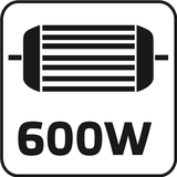 Nożyce do żywopłotu 600W, szerokość cięcia 450 mm