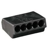 ZŁĄCZKA INSTALACYJNA 273-105 5X1,0 - 2,5 CIEMNOSZA