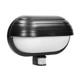 MUSAM oprawa ogrodowa z czujnikiem ruchu 180st 1x60W E27 IP44 z przesłoną plastik czarna LF-1/B ORNO