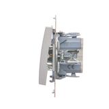 Simon 54 Przycisk „światło” z podświetleniem LED 10A szybkozłączka srebrny mat