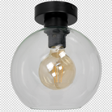 Milagro plafon Sofia Clear E27 czarny MLP6573